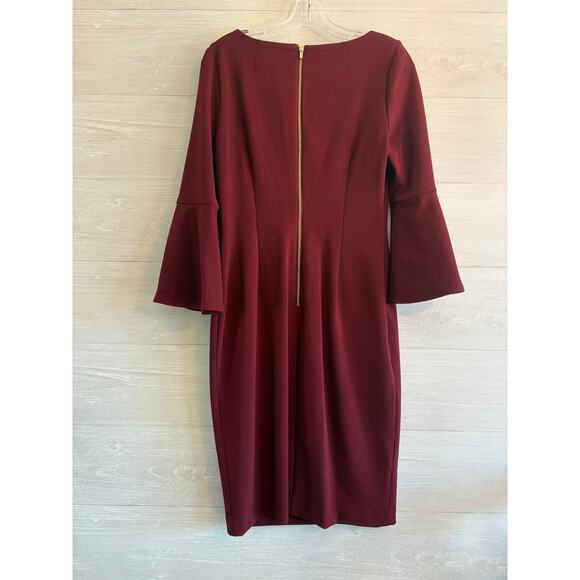 Calvin Klein Peplum Sheath Dress sz 8 - Picture 6 of 9